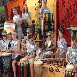 Drum4Fun-Muziekdag basisschool Djembé workshops